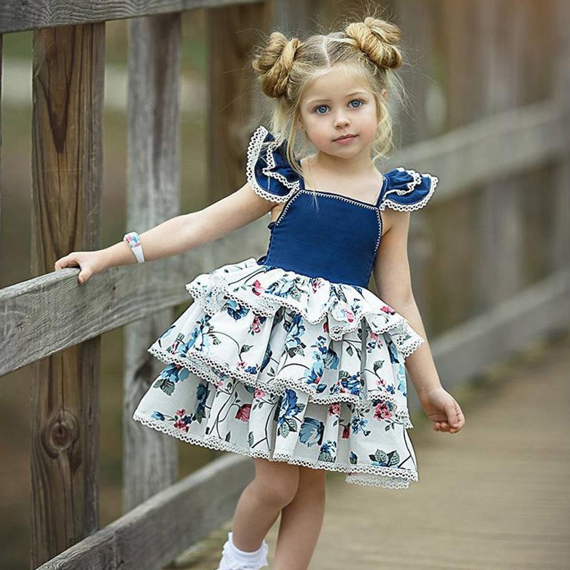 

Girl's Dresses EACHIN Girls Children Casual Ball Gown Dress Summer Flying Sleeve Clothes Party Kids Princess, Red;yellow
