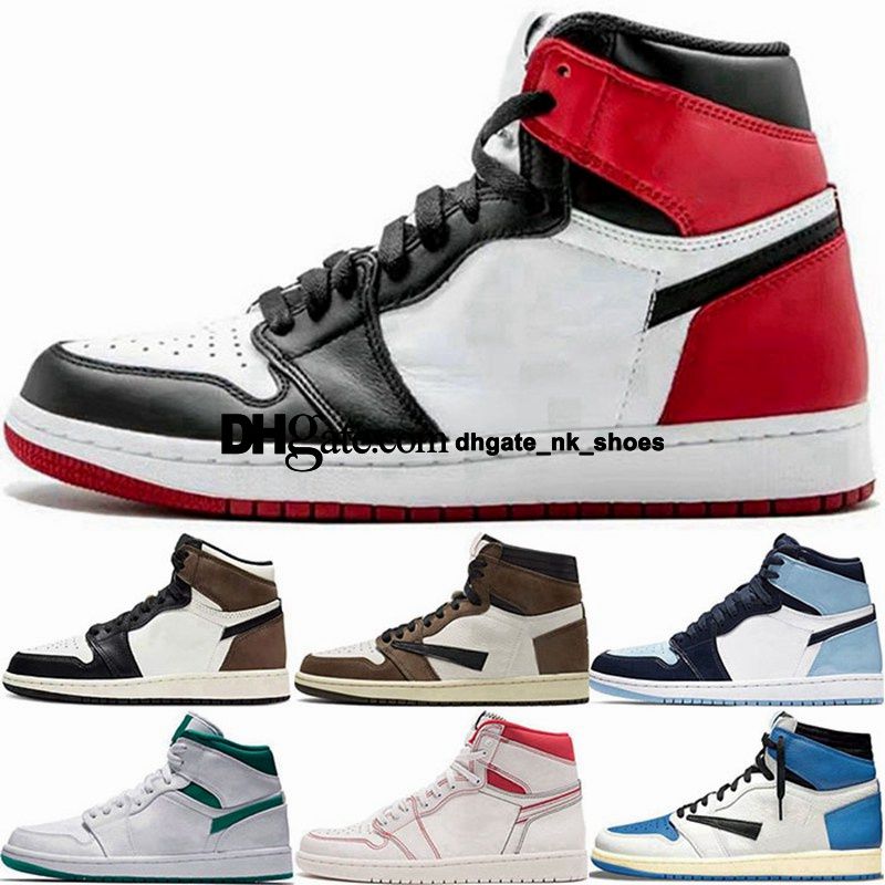 

women basketball Jumpman 1 High sports Scotts men retro Travis size us 5 Sneakers trainers shoes eur 35 White Mystic Green chaussures