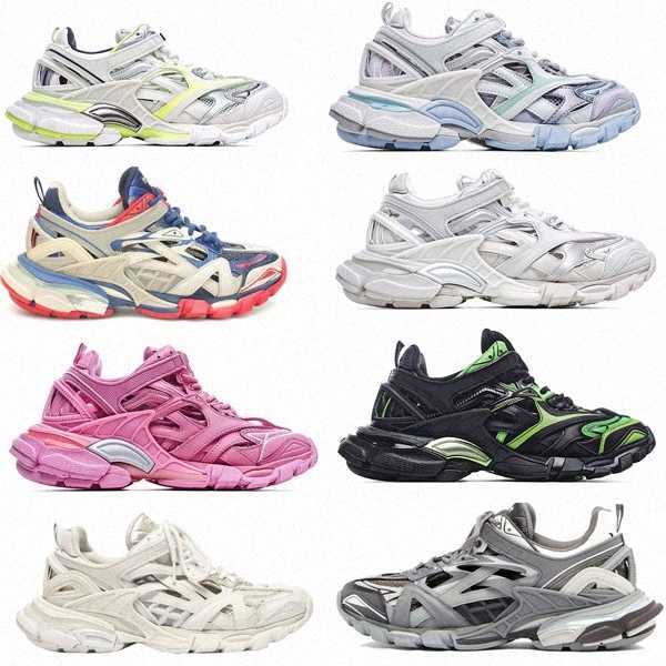 

Triple 4.0 shoe 17FW Low Old Dad Men Combination Soles Boots Womens Track Release 3.0 Tess S Paris clear cushion tripler sneakers, Black