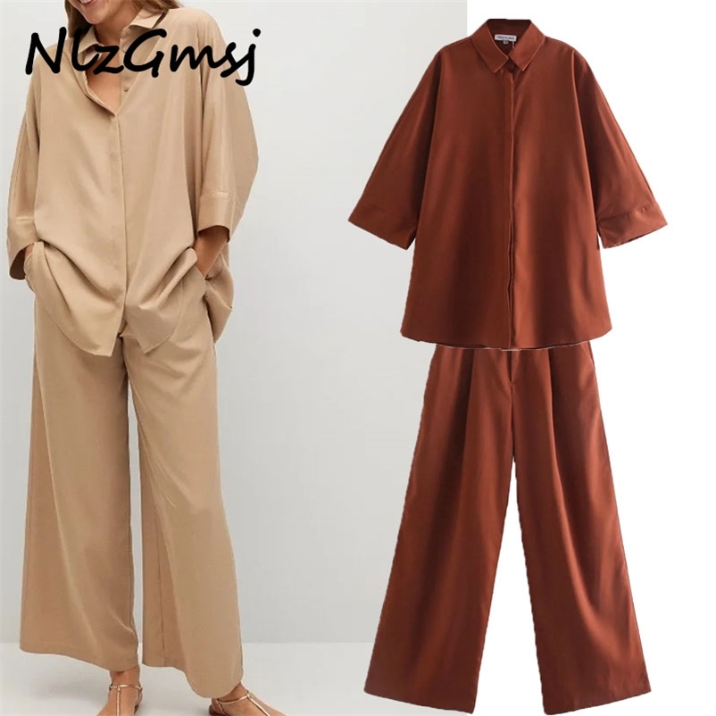 

Blouse Women casual literary shirt loose large size all-match solid color for women 04 210628, As picture