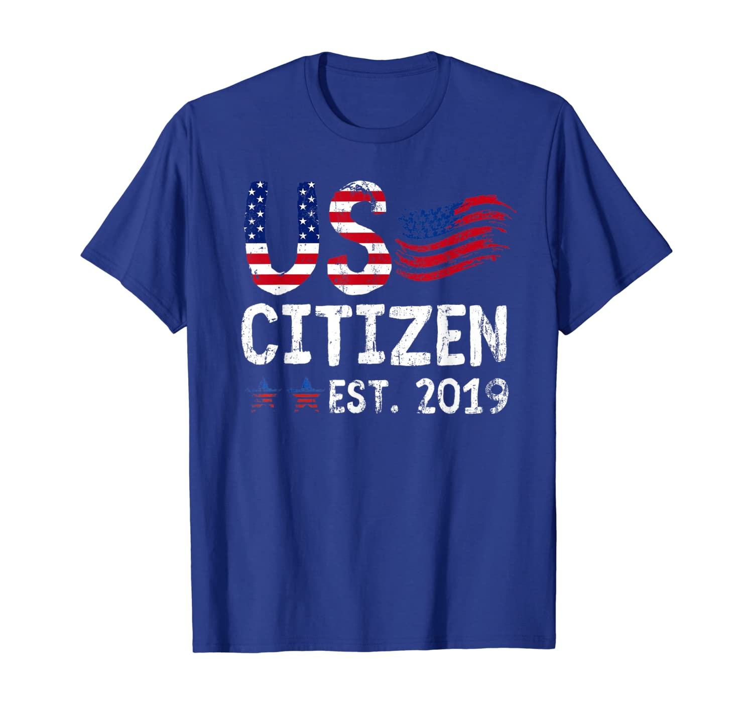 

US Citizen 2019 New US Citizenship Gift 4th of July T-Shirt, White;black