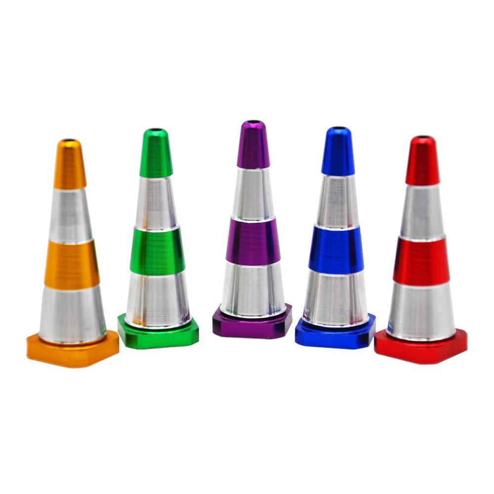 

Premium Traffic Cone Shape Aluminum Smoking Pipe 60MM Metal Bowl Pipe For Herb Tobacco Smoking Accessories