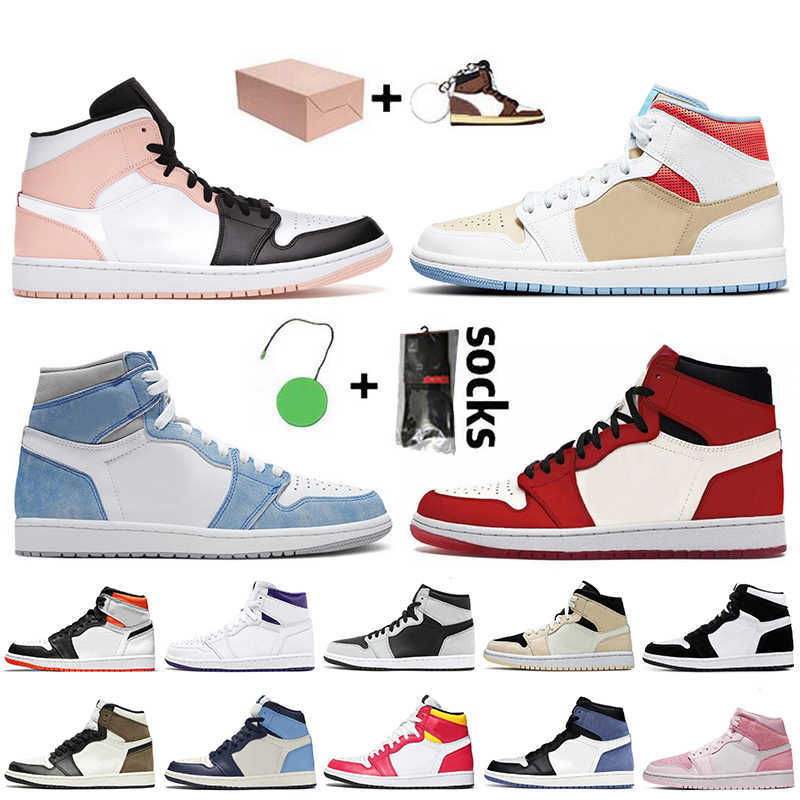 

With Box Jodan 1 1s Womens Mens Basketball Shoes Jordon Crimson Tint Sesame Jorden High OG Hyper Royal Jumpman Prototype Court Purple