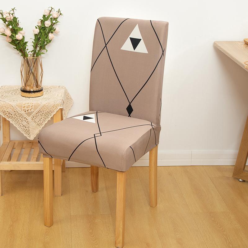 

Spandex Dining Chair Cover Pastoral Print Leisure Elastic For Kitchen Living Room El Wedding Banquet 1/2/4/6PCS