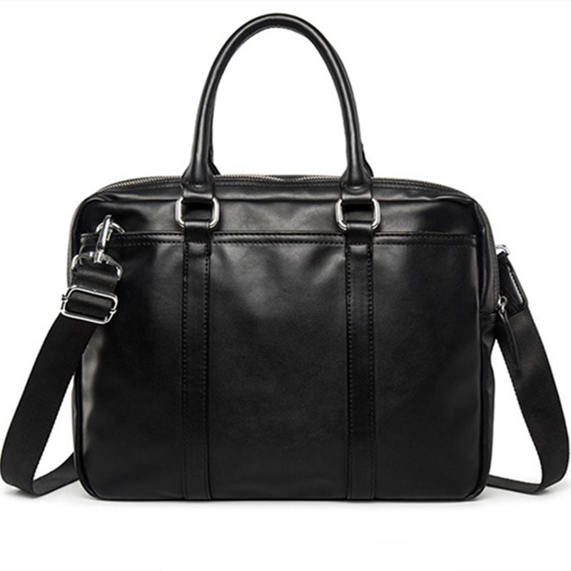 

Promotion Simple Brand Designer Business Men Briefcase Bag Luxury Leather Laptop Man Shoulder Bolsa Maleta Briefcases