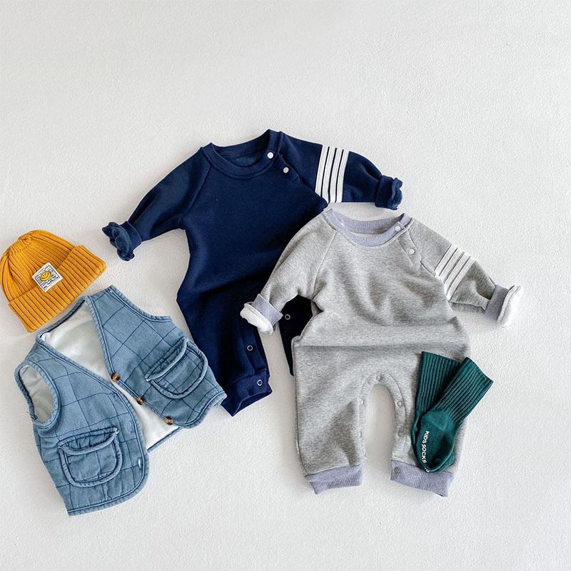 

Clothing Sets Baby Girl Boy Casual Outfits Two Piece For Kids 2021 Winter Bodysuits And Waistcoats Fashion Rompers Clothes, Ah8791 sky blue