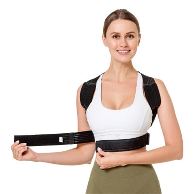 

Adjustable Back Trainer Support Men And Women Posture Brace Clavicle Stop Slouching Hunching, Black;blue