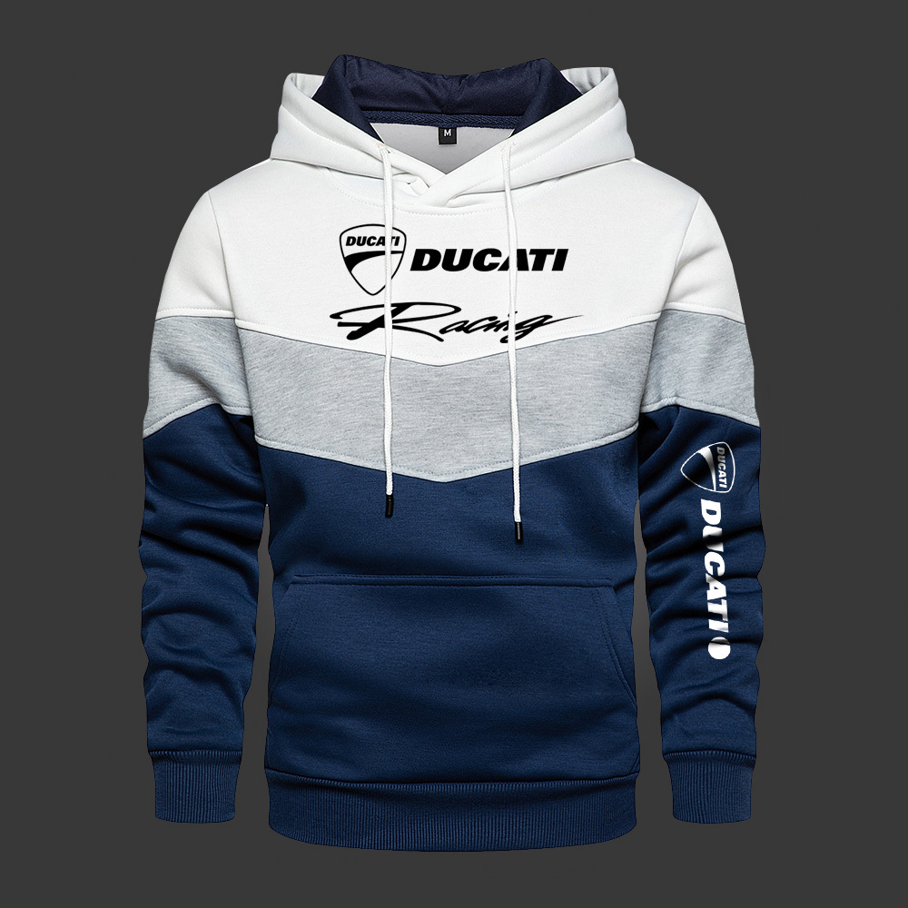 

Hoodies Men Hooded Ducati Fashion Long Mouw Outrunner Herfst Lente Casual Fleece Sports Clothing Fat, Black