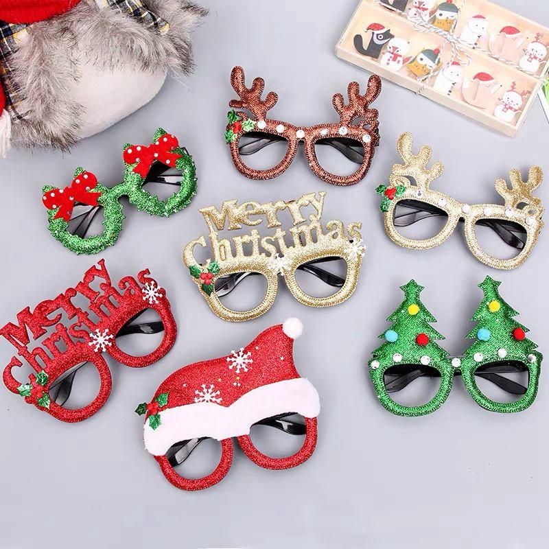 

Christmas Decorations Santa Claus Elk Xmas Tree Glasses Kids Gift Items Ornament Decor For Home Po Props Year Natal 2022