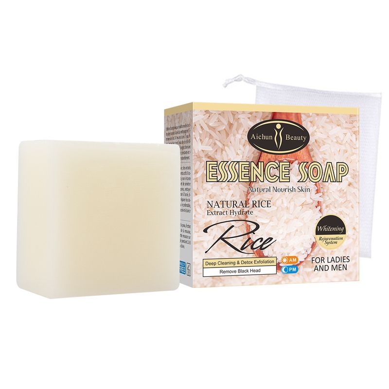 

Natural Rice Milk Soap 100g Original Face Body Handmade Soap Goat Milk Soap