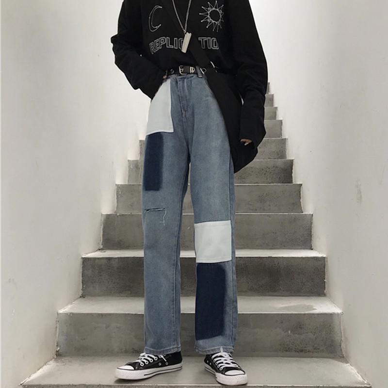 

Women's Pants & Capris Women Y2k 2021 Korean Fashion Style Vintage Wide Leg 90s Plus Size Oversize High Waist Sweatpants Aesthetic Pantalone, Black;white