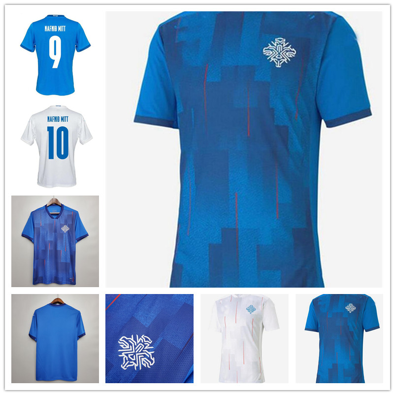 

2021 Iceland Soccer Jersey home away B. BJARNASON G. SIGURDSSON J. GUDMUNDSSON Men + kids football uniform
