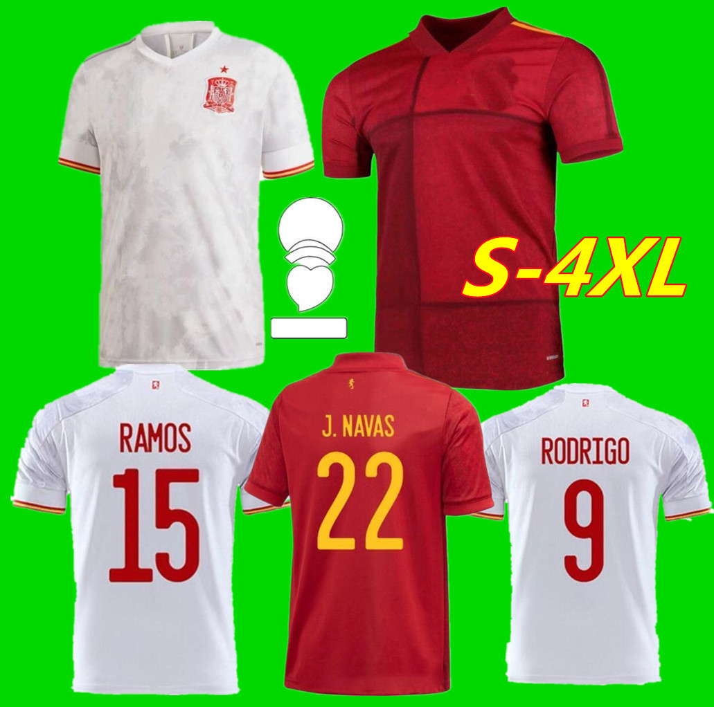 

S-4XL 2021 Spain home Away Soccer Jersey ASENSIO MORATA ISCO INIESTA PACO ALCACER Football Adult man shirts, Black;yellow