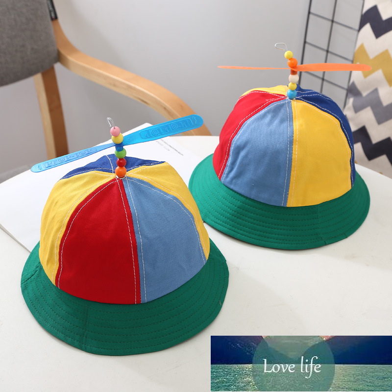 

Propeller Multicolor Bucket Hat Kids Wide Brim Fisherman Hat Girls Boys Summer Autumn Panama Sun Hat Outdoor Beach Fishing Cap Factory price expert design Quality, As pic