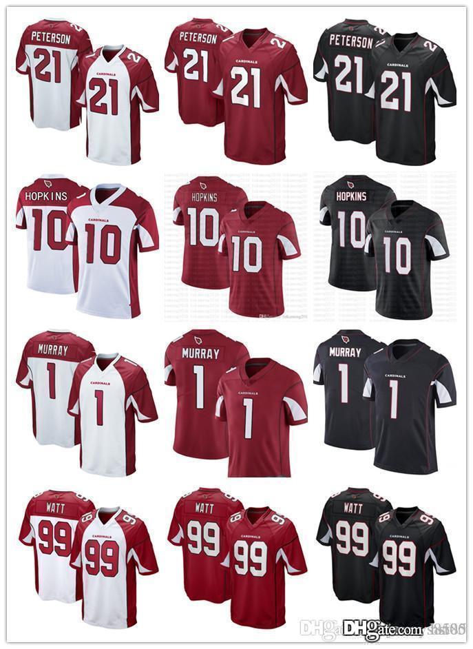 

Men ArizonaCardinals1 Kyler Murray 99 J.J. Watt 11 arry Fitzgerald 21 Patrick Peterson 10 DeAndre Hopkins Football Jerseys, Color