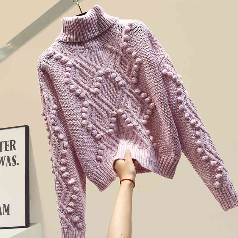 

women's sweaters female sweater, turtleneck, warm sweater for autumn and winter iymg, White;black