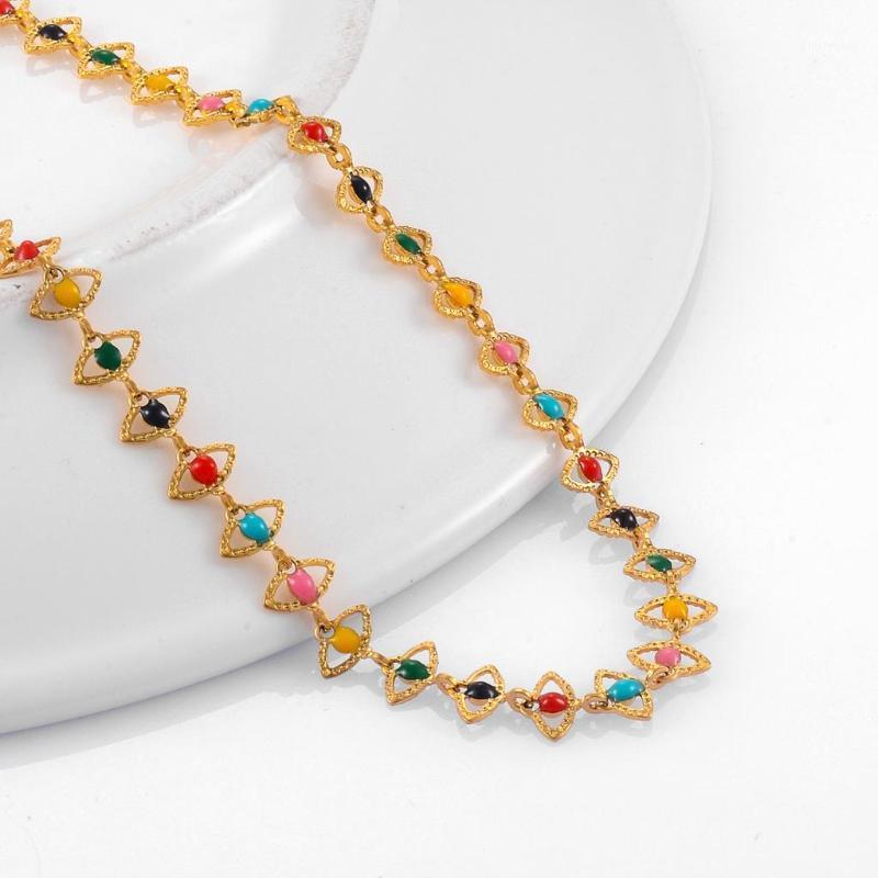

Chains SUMU Color Eye Chain Ward Off Evil Personality Exquisite Necklace Suitable For Men And Women High-Quality Jewelry