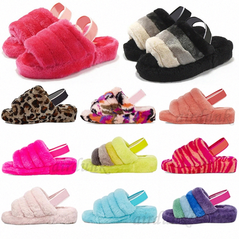 

women furry slippers fluff yeah slides sandal Australia fuzzy soft house ladies womens shoes fur fluffy sandals mens winter Plush Platform Flat Heel Non, I need look other product