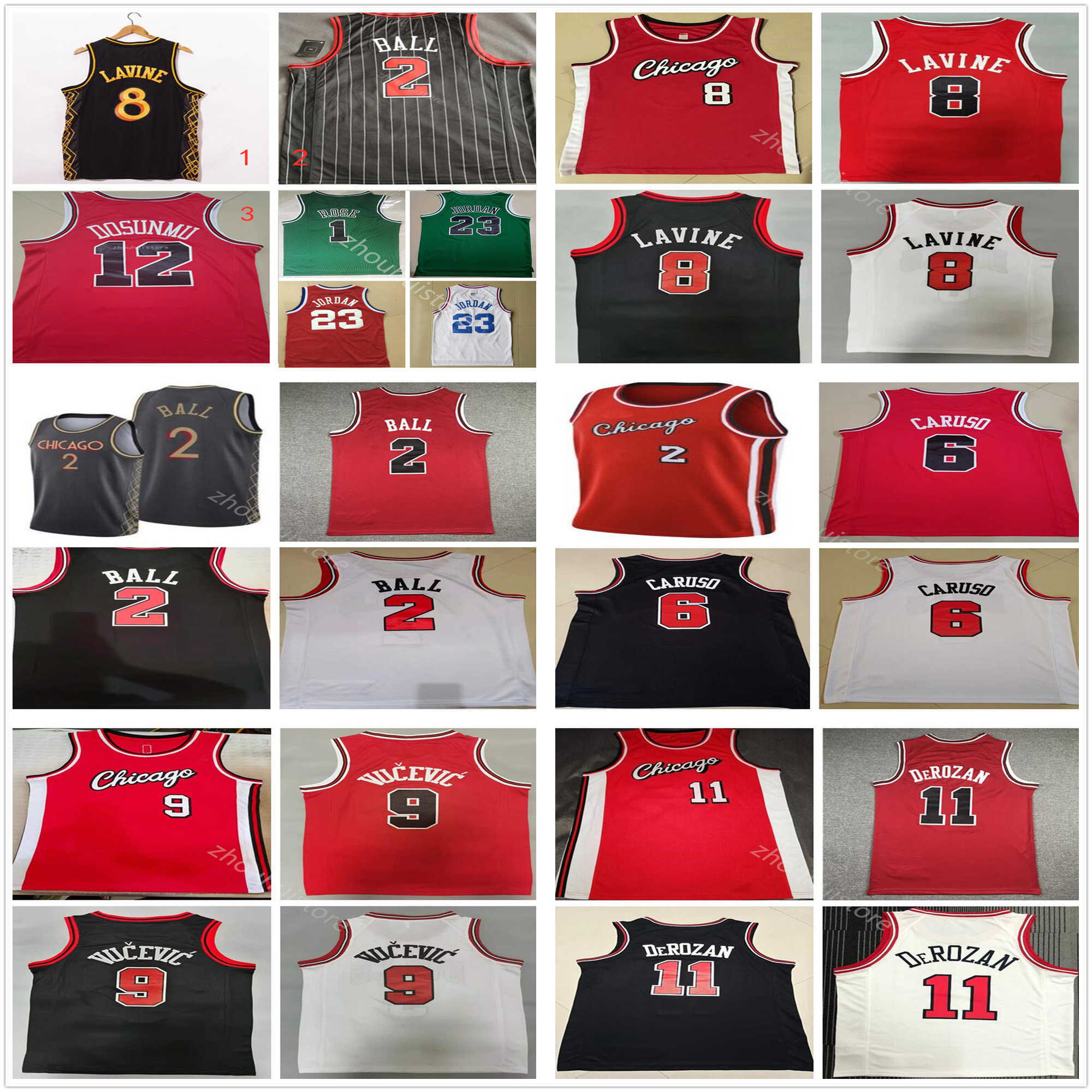 

Lonzo 2 Ball DeMar 11 DeRozan Basketball Jerseys 23 Michael Zach 8 LaVine Alex 6 Caruso Men T-shirt 75th Anniversary 12 Ayo Dosunmu Jersey Bull Nikola 9 Vucevic shirt, Lavender