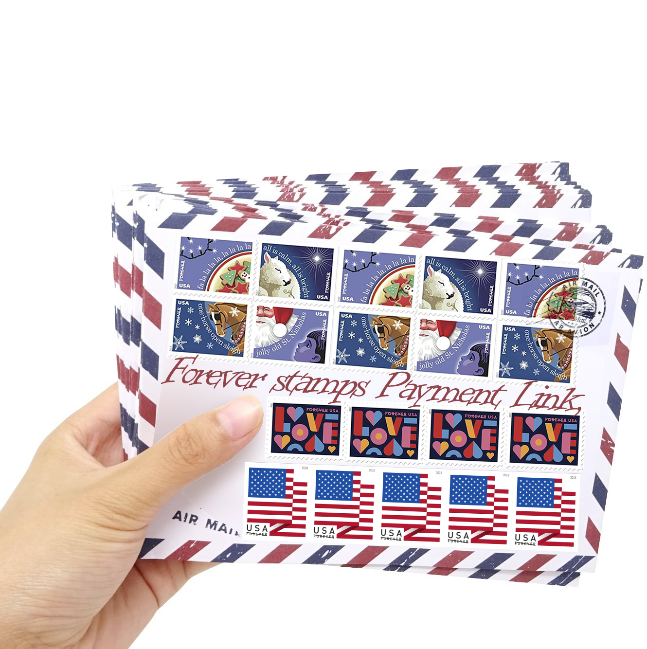 

Forever USA Flag 2019 Collection Postal Mailling Label Wedding anniversary Engagement Invitation