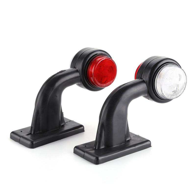 

Emergency Lights 2pcs LED Side Maker Indicator Light For 12-30V Car Trailer Truck