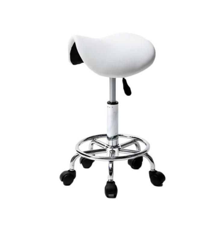 

2022 Living Room Furniture Saddle Ha Feet Rotation Bar Stool White chair desk
