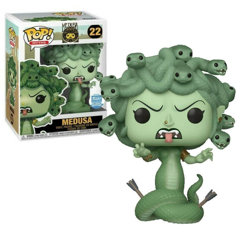 

Funko pop ancient Greek mythology snake hair Banshee Medusa #22 green hand-made toy
