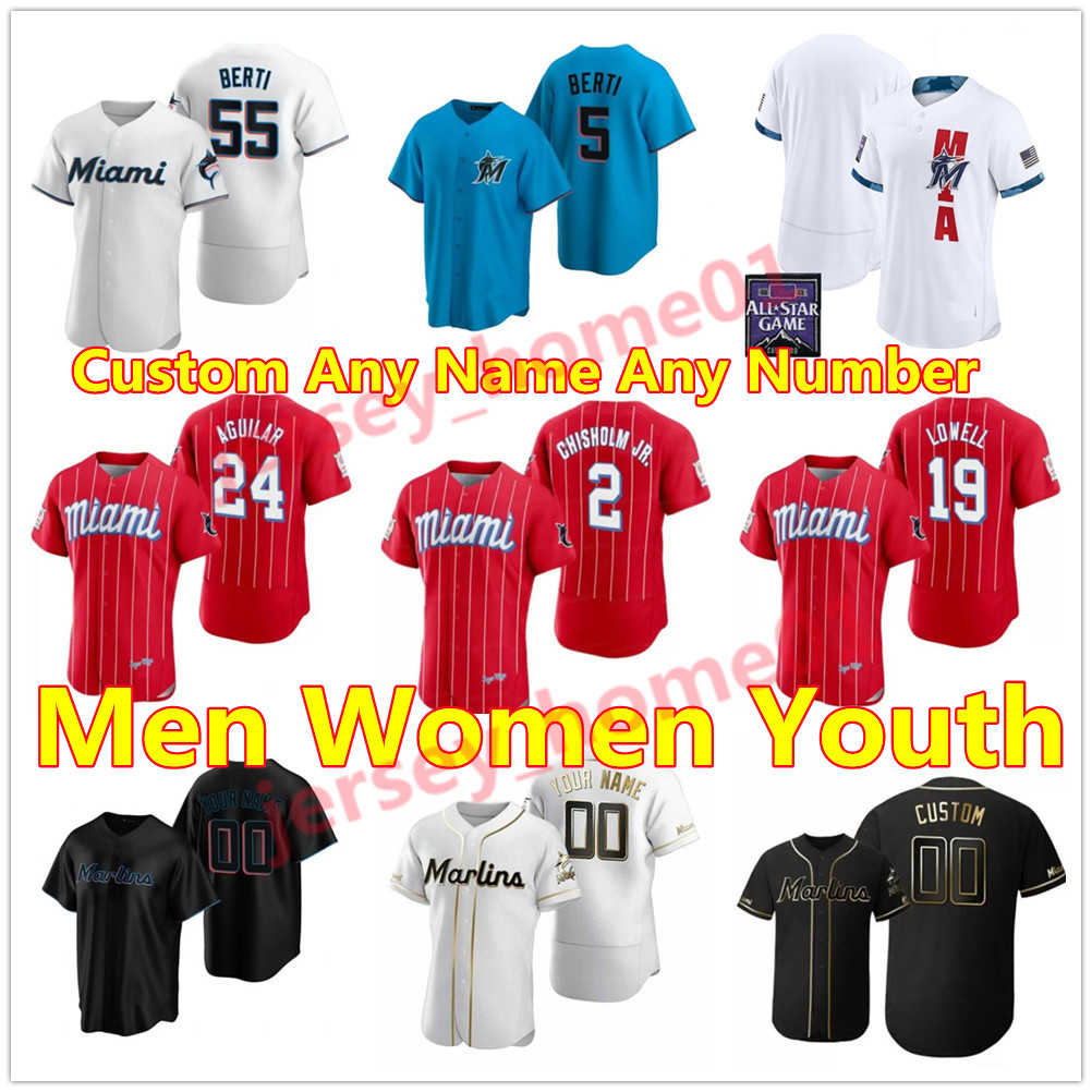 

2021 Florida 2 Men Women kids youth Corey Dickerson 15 Marlins Baseball Jerseys 22 Jonathan Villar Miami Jon Berti Sandy Leon 55 Alcantara Chad Wallach jersey, As shown in illustration