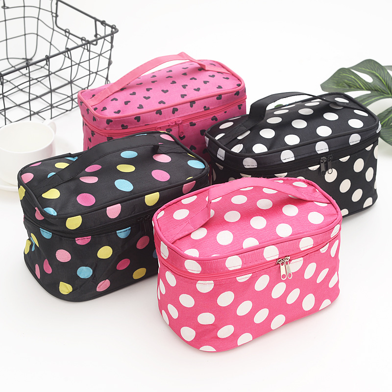 

Wholesale Handle Large Cosmetic Bag Travel Makeup Organizer Case Holder Promotional Gift, Random