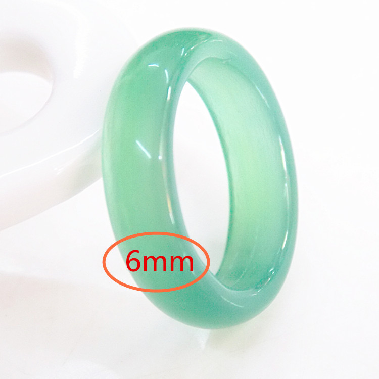 

Natural agate ring couple models men and women gamblers ring chalcedony green jade rings