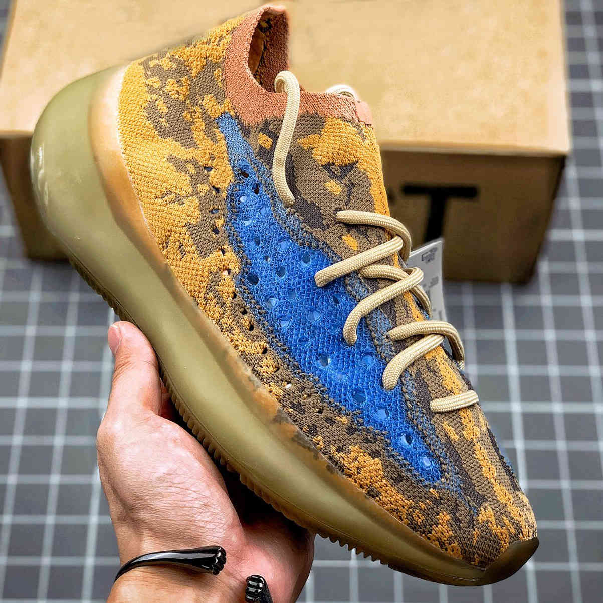 

380 Kanye West Hyperspace Lundmark Antlia Mens Womens Blue Oat Reflective Glow Black Clay True Form Star Zebra Trainer Shoes Sneakers