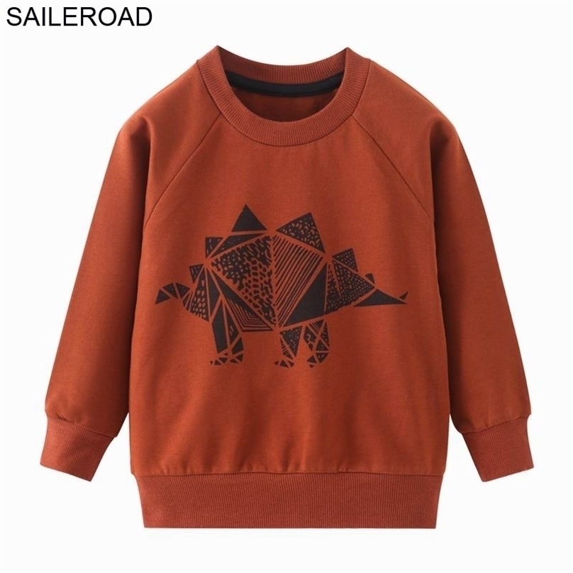 

SAILEROAD Boys Dinosaur Hoodies Children Sweatshirt Girls Spring Coat Kids Long Sleeve Casual Outwear Baby Clothing 211110, 9012 1 same picture