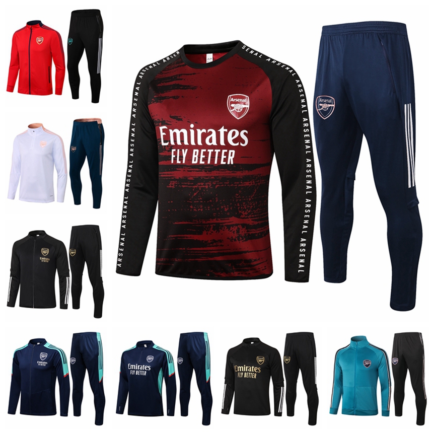 

21/22 Arsen New Full Zipper Hoodie Jacket tracksuits training suit jogging set Football soccer Jerseys kit uniform chandal survetement Maill, Gray