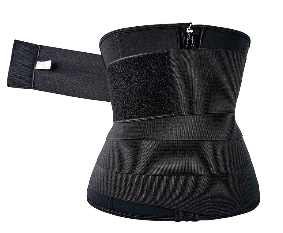 Slimming Body Shapers Waist Trainer Cincher & Tummy Belts 2 in 1 Fitness Sauna Sweat Bands For Women Beauty Yoga Running 9 Steel Bones Strong Scu-image-725550224