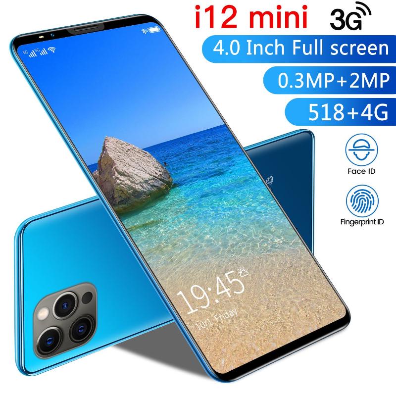 

Walkie Talkie I12mini Euro Smartphone Android 4.4 512MB + 4GB Unlock Full Screen Smart Phone GPS Bluetooth 2200Mah Cell Mobile 2021