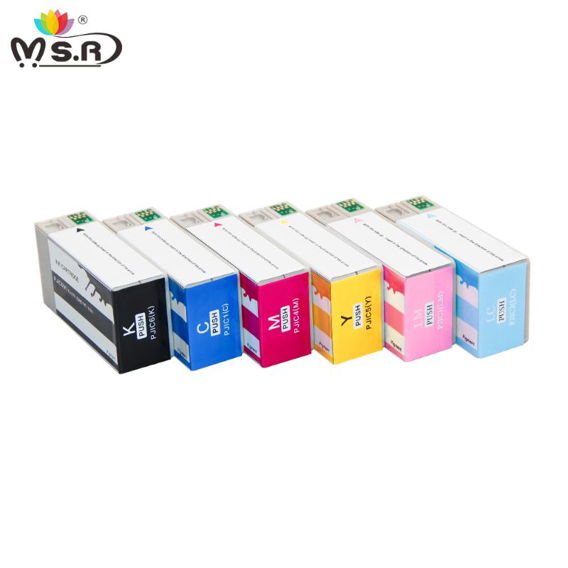 

MS.R Pigment Ink Cartridge SJIC24P Compatible For PP100 Label Printing Printer KCMY As 1 Set Refill Kits