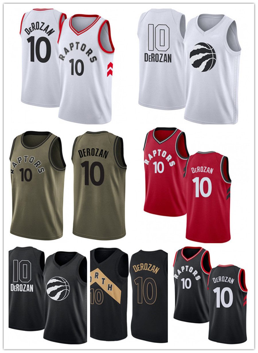 

2021 DeMar custom men women youth 10 DeRozan Toronto Raptor basketball jerseys red Blue jersey leave number name, Black;red