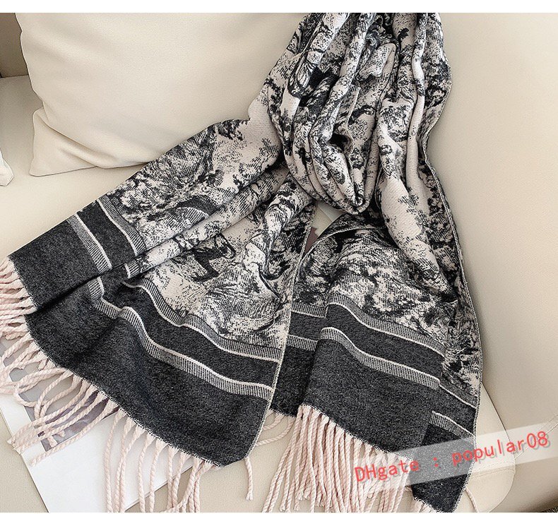 

Designers Women cashmere scarf Shawl High quality Fashion Classic scarves 2021 luxury muffler Letter pattern wool Landscape animal Print