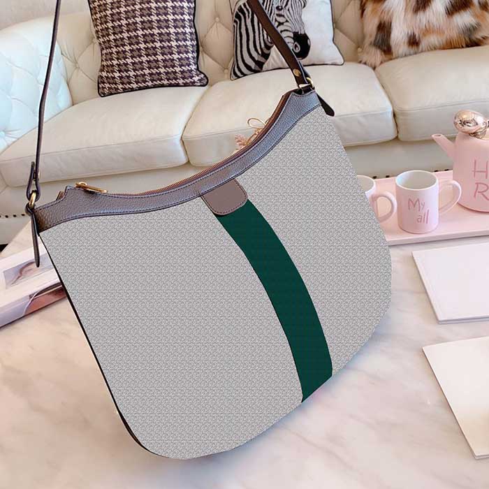 

Luxury designer ladies brown crescent shaped messenger bag women's leather luxury handbag designer small ladies large capacity 33cm shopping bag shoulder bag, Brown 33cm