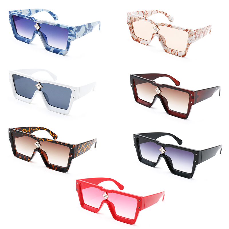 

Top quality Sunglasses Men Luxury designer sun glasses women Big Square frame UV400 lens Progressive color sunglass Retro Style eyeglass 21047 Brand eyeglasses