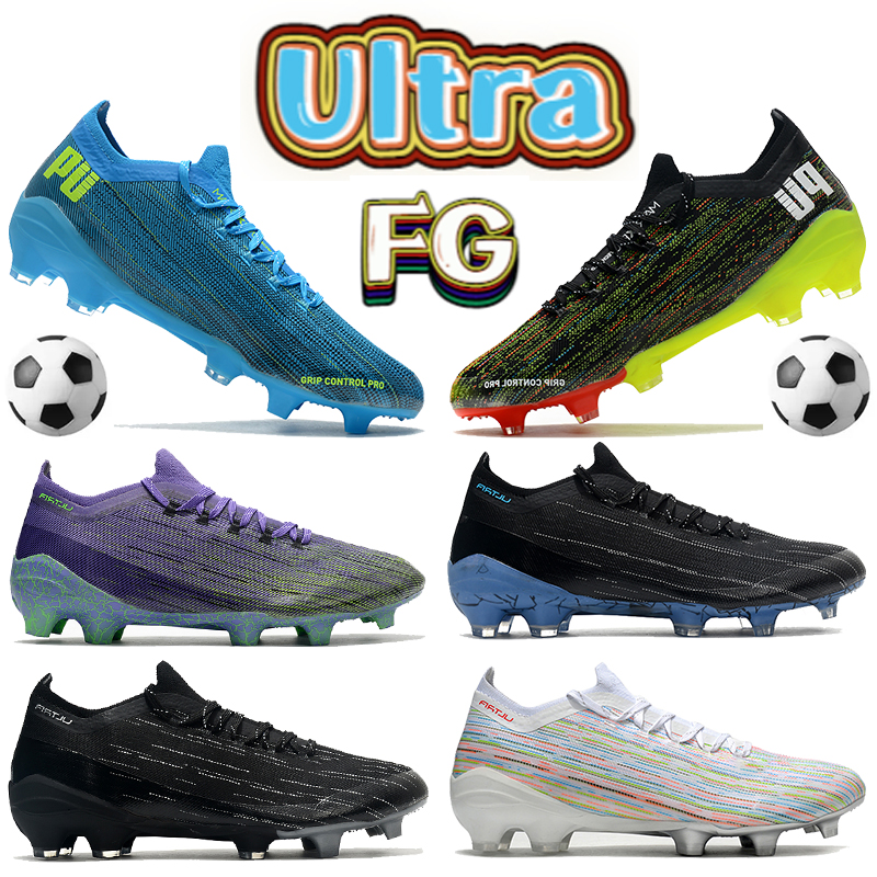

2022 Newest Ultra 1.2 FG mens soccer Shoes purple volt black white mutli-color bright blue pink football cleats men designer boots sneakers, Bubble wrap packaging