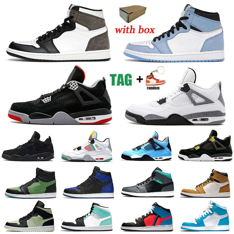 

1s dark mocha 1 mens basketball shoes twist black toe banned university blue 4 white cement womens bred 4s men women sports sneakers