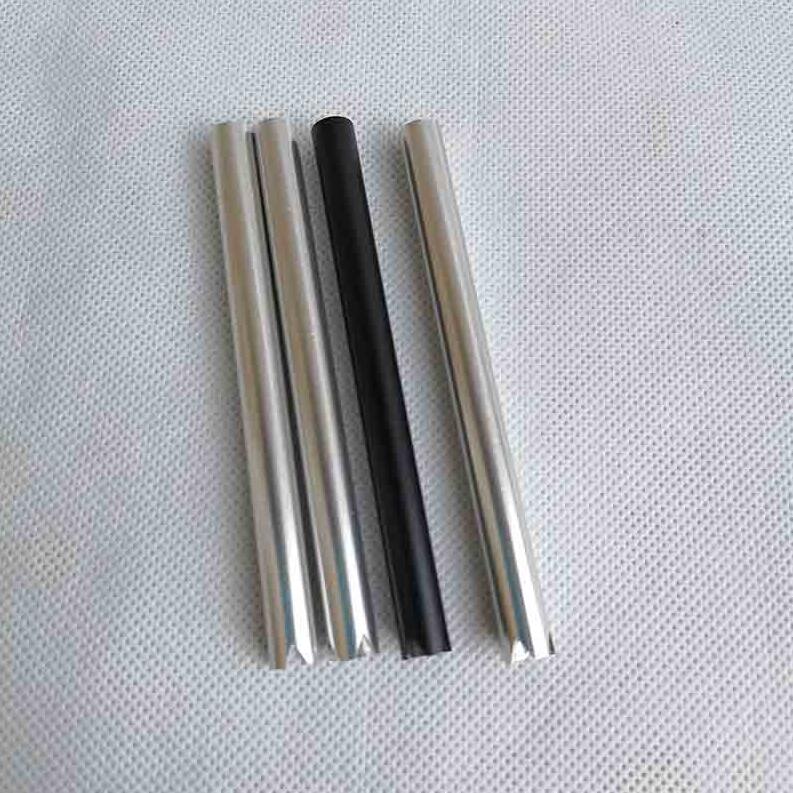 

90mm length Metal one hitter bats smoking Accessories With Sharp TEETH Dugout pipe Filter Tips Snuff Snorter Dispenser Straw Sniffer