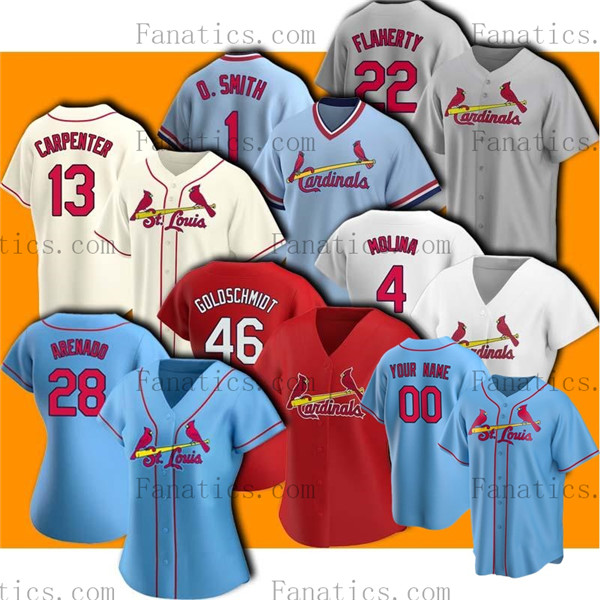 

Custom 28 Nolan Arenado St. Louis Cardinal Jersey 46 Paul Goldschmidt 4 Yadier Molina 1 Ozzie Smith 25 Dexter Fowler Baseball Jerseys S-4XL, Colour 15