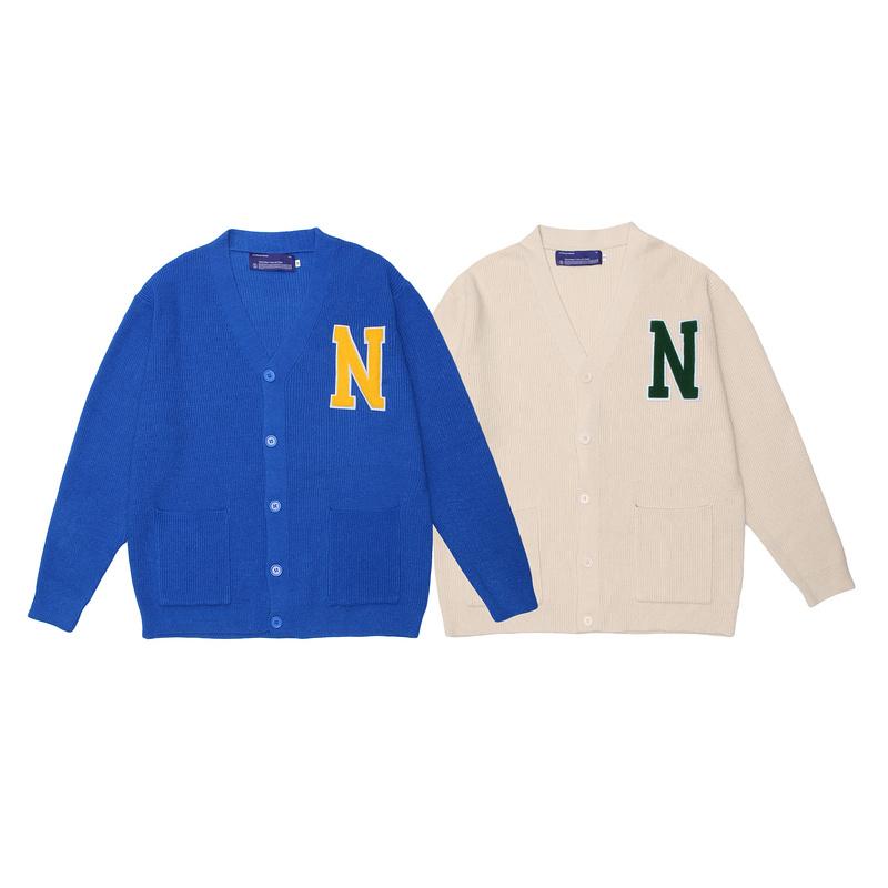 

Men's Sweaters 2022FW Style BASTRAP Letter Embroidery Sweater Men Women Couple Cotton Coat Hip Hop High Street Casual Oversize Cardigan, White;black