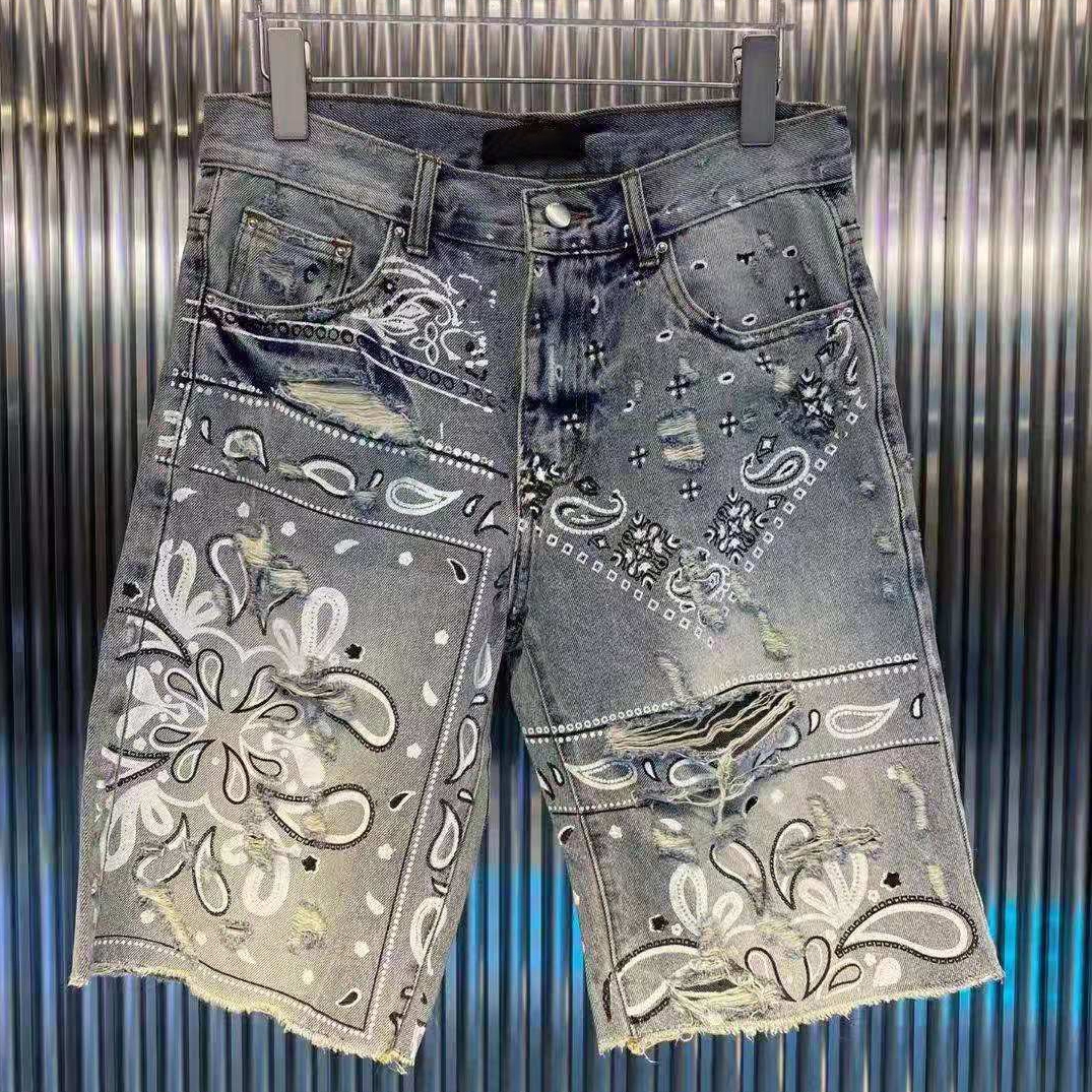 

Causal Mens Short Jeans Fashion Straight Denim Shorts Black Blue Summer Men Hip Hop Pants DW7082, White;black