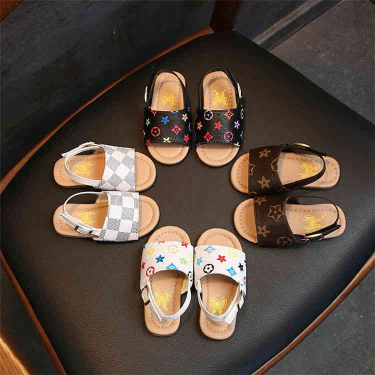 

Designer Summer Boys and girls kids sandals baby kids shoes 4 styles toddler slippers soft bottom children shoes kids designer shoes GC110, #02