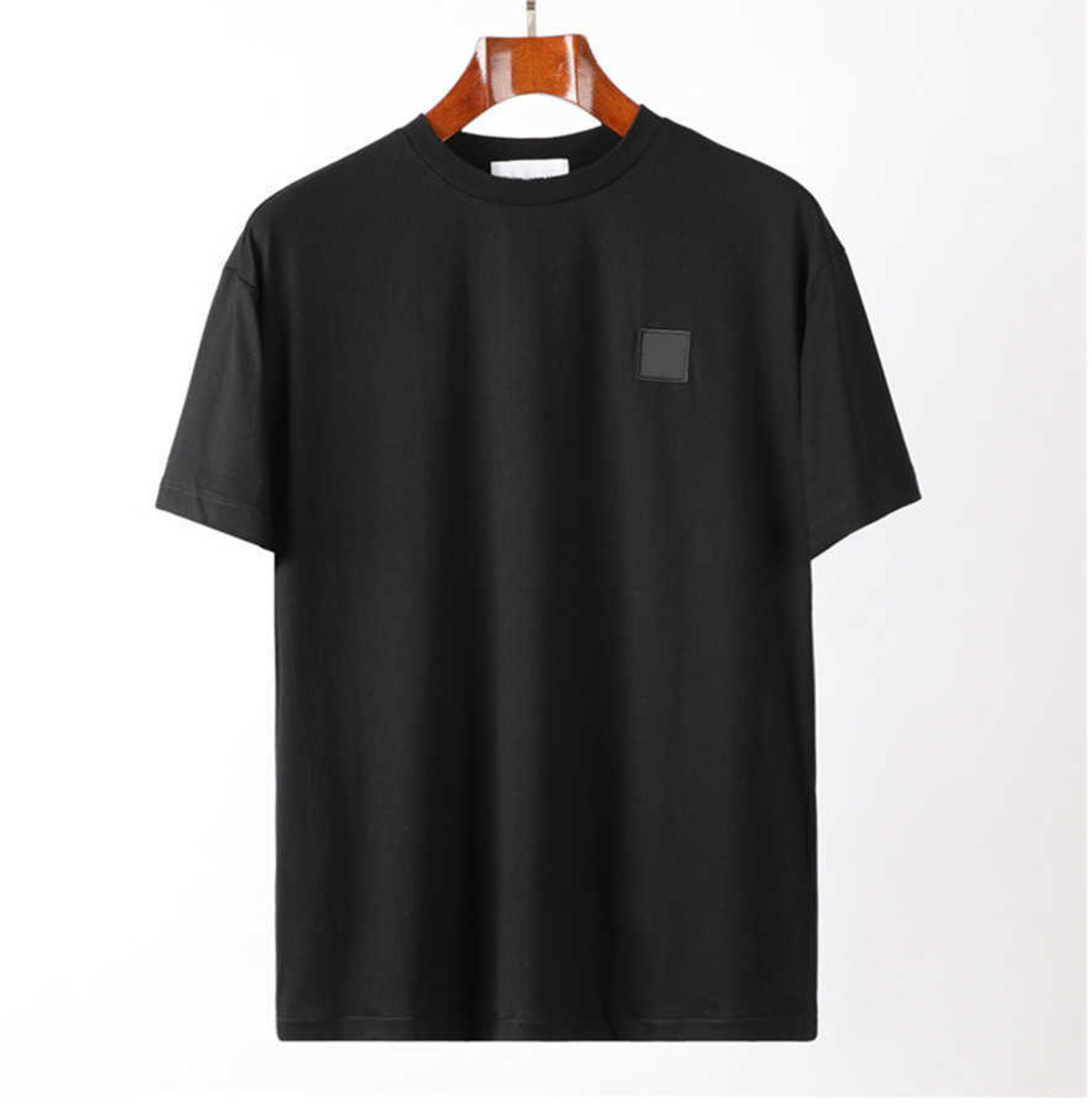 

Men' T-Shirts High quality Cotton Stone Short Sleeves Designers Round Neck T Shirt island Summer Fashion Badge Womens Tshirts Streetwear, White