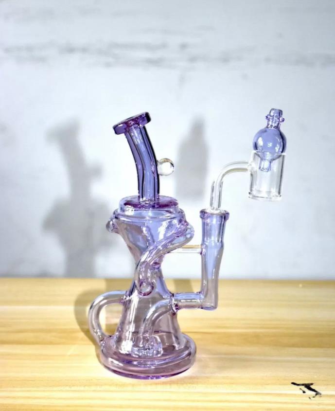 

The purple CFL glass oil drilling platform catcher made in 2022, adopts the latest 14mm glass