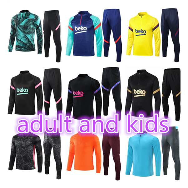 

2021 adult and kids Real madrid HAZARD football tracksuit soccer training suit 20 21 survetement de foot chandal jogging tracksuits